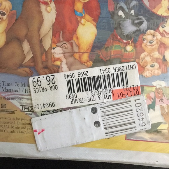 Walt Disney Masterpiece Lady and the TRAMP VHS NIB - Picture 4 of 8